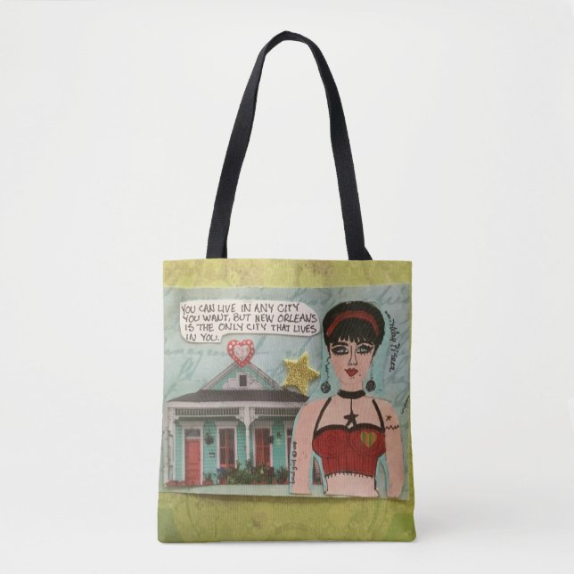 Bolsa Tote Totebag- você pode viver em toda a cidade que você (Frente)