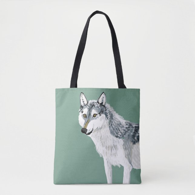 Bolsa Tote Totem Alberta Wolf (Frente)