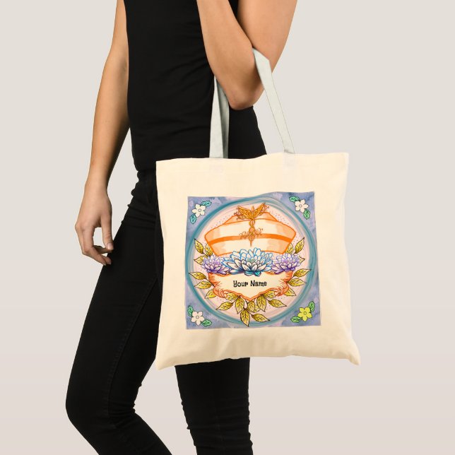 Bolsa Tote touca de enfermeira lótus (Frente (produto))