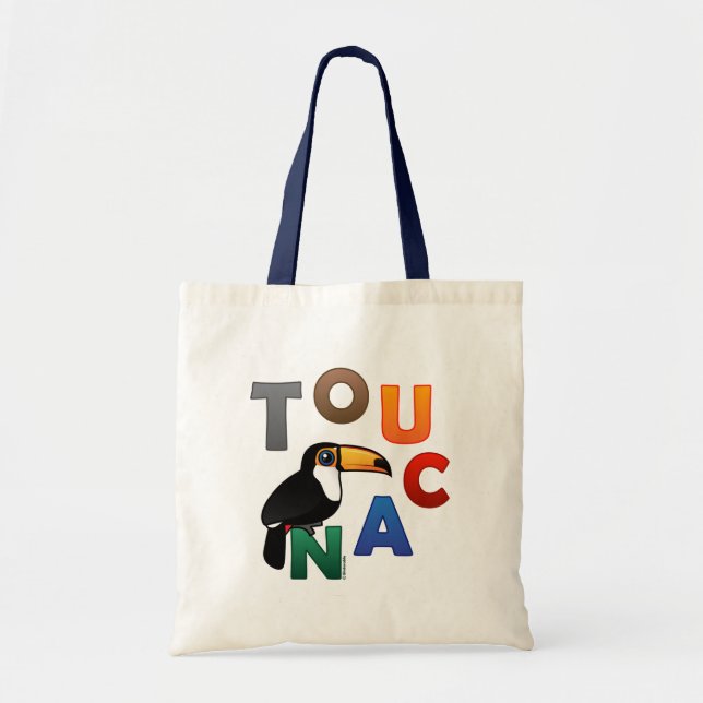 Bolsa Tote Toucan colorido (Frente)