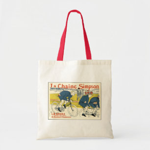 Bolsa Tote Toulouse-Lautrec - arte da bicicleta do vintage