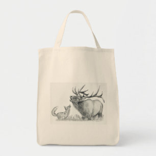 Bolsa Tote Touro Elk e Fox