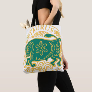 Bolsa Tote Touro Signo do Zodíaco em um
