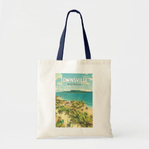 Bolsa Tote Townsville Austrália - Viagem Art Vintage