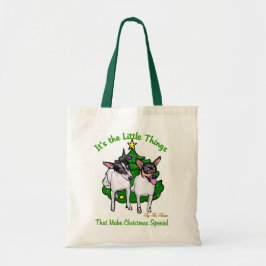 Bolsa Tote Toy Fox Terrier presentes de Natal