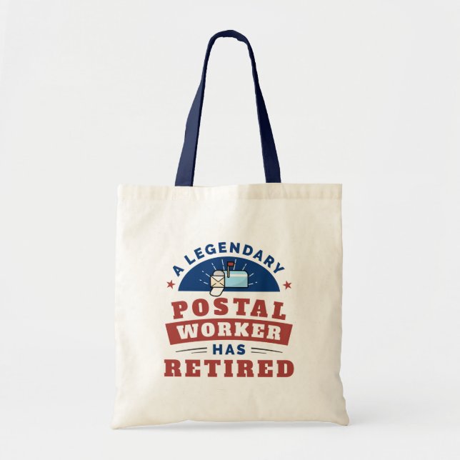 Bolsa Tote Trabalhador Postal Aposentado Presente de Aposenta (Frente)