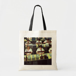 Bolsa Tote Trabalho Antigo, Trabalhadoras na Linha de Montage