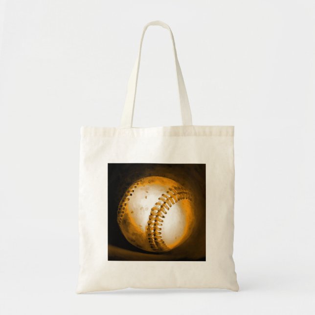 Bolsa Tote Trabalho de arte de beisebol (Frente)