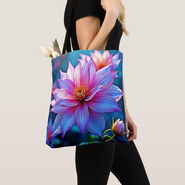 Bolsa Tote Trabalho de arte de Bloom Eetano Vibrante (Close Up)