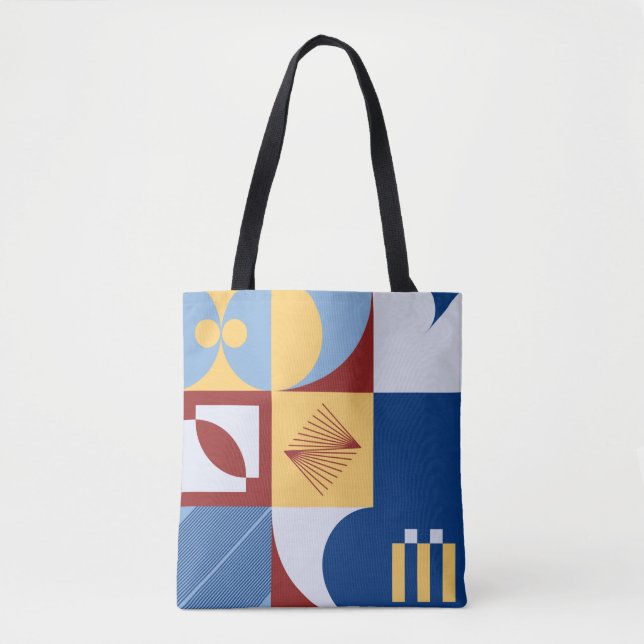 Bolsa Tote Trabalho de arte gráfico digital design de padrão  (Frente)