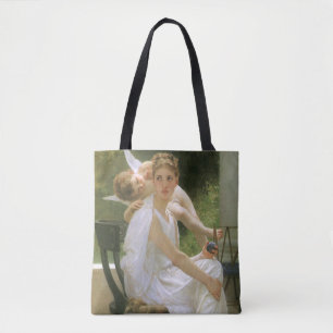 Bolsa Tote Trabalho Interrompido por Bouguereau, Retrato de A