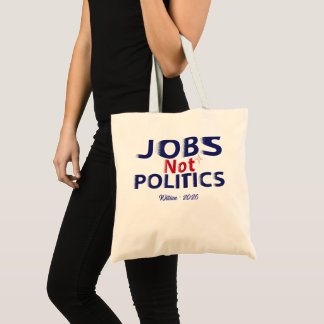 Bolsa Tote Trabalho Não Política Patriota Trabalhador America