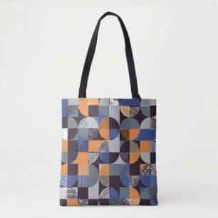 Bolsa Tote Traçado Geométrico: Criativo Sem Costura.