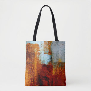 Bolsa Tote Traços de pincel multicolores na estrutura do óleo
