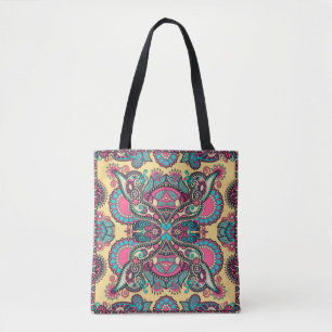Bolsa Tote Tradicional floral paisley bandana floral ornament