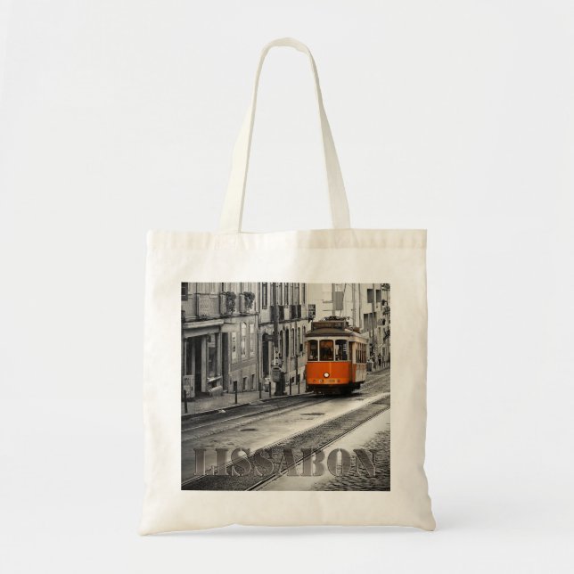 Bolsa Tote Tragetasche saco de compra - Lisboa linha 28 (Frente)