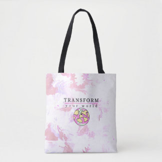 Bolsa Tote Transform your world Motivaional