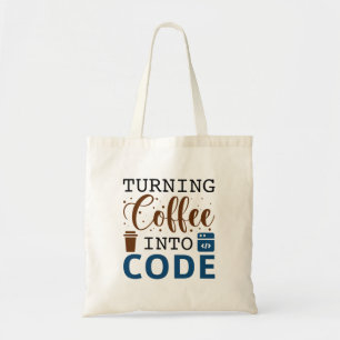 Bolsa Tote Transformando Café em Código