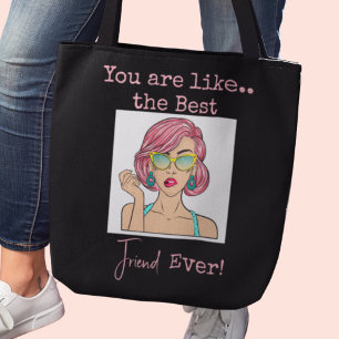 Bolsa Tote transversal Melhor Amiga Personalizada