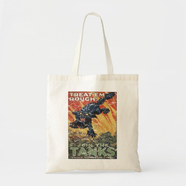 Bolsa Tote Tratado 'Em Rough-1918 - angustiado (Frente)