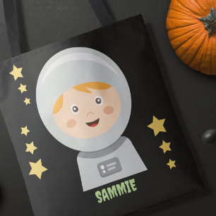 Bolsa Tote Tratamento de Truques de Halloween para Astronauta