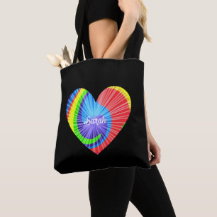 Bolsa Tote Travesseiro decorativo Colorido Coração Colorida