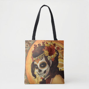 Bolsa Tote Travesseiro decorativo Dia De Los Muertos