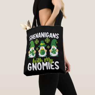 Bolsa Tote Travessuras Com Meus Gnomos Dia De São Patrício