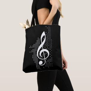 Bolsa Tote Treble Clef Music