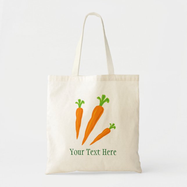 Bolsa Tote Trecho de cenoura vegetal personalizado comprando  (Frente)