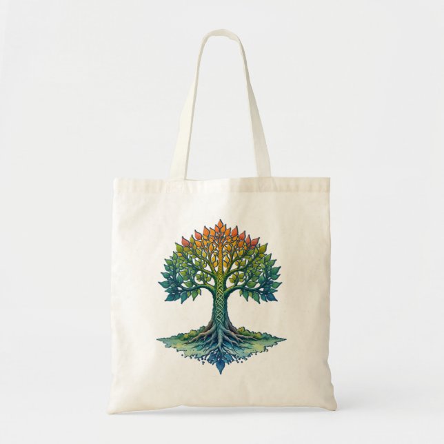 Bolsa Tote Tree of Life Shifting Dawn  (Frente)