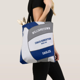 Bolsa Tote treinador atleta de cinza azul colorido
