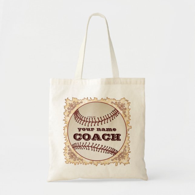 Bolsa Tote Treinador de beisebol  (Frente)