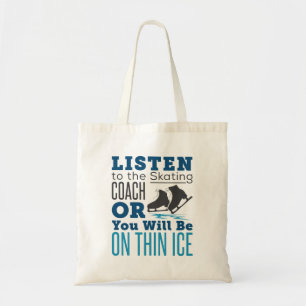 Bolsa Tote Treinador De Patinação Gelo Patinando Gelo Fino