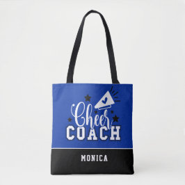 Bolsa Tote Treinador de Saúde Branco Personalizado Azul e Pre