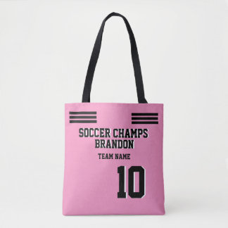Bolsa Tote Treinador Esportivo Personalizado Rosa Moderno