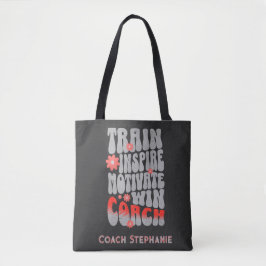 Bolsa Tote Treinador Personalizado Inspire Motivate Win