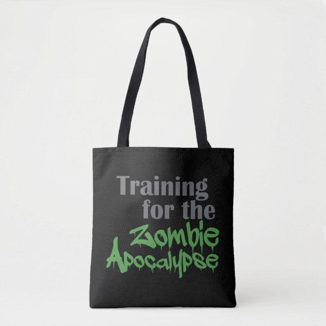 Bolsa Tote Treinamento Para O Zombie Apocalypse Funny Workout (Frente)
