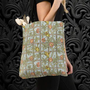 Bolsa Tote Trellis, por William Morris, Vintage Garden Textil