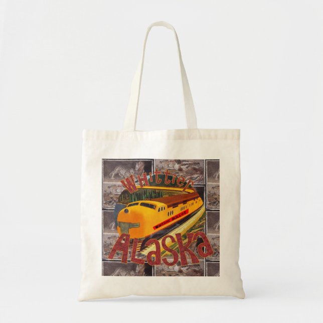 Bolsa Tote Trem Bala de Whittier Aéreo Mormon Snagging (Frente)