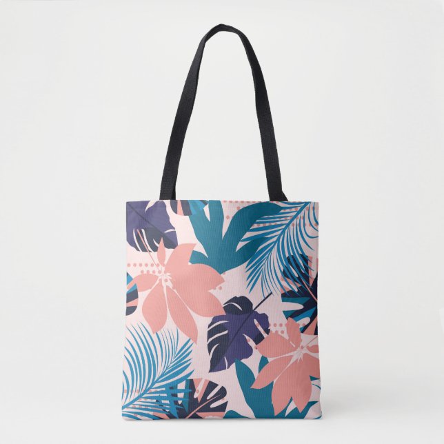Bolsa Tote Trend bright seamless pattern with colorful tropic (Frente)