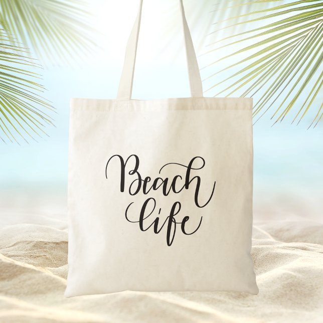 Bolsa Tote Trendy Black and White Modern Summer (Criador carregado)
