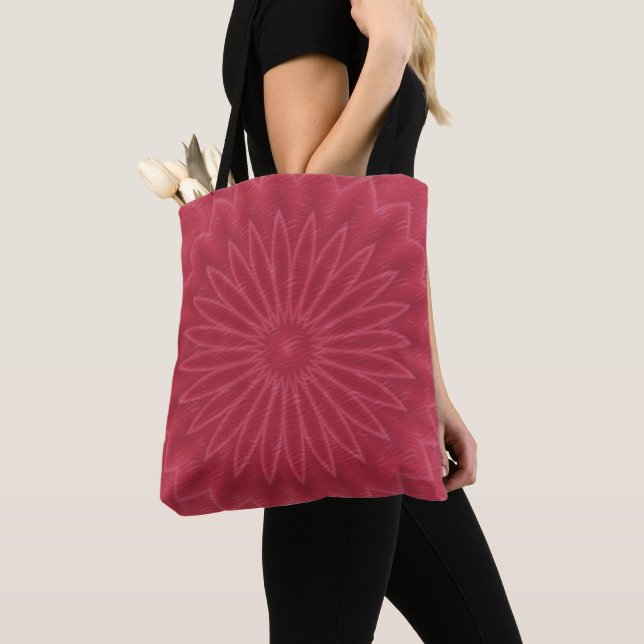 Bolsa Tote Trendy Chic Flower Abstrato Floral Botânica (Close Up)