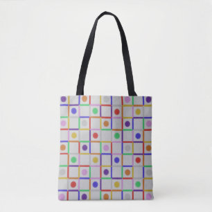 Bolsa Tote Trendy Colorful Abstrato