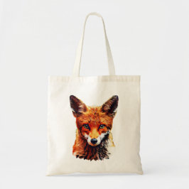 Bolsa Tote Trendy Cute Red Fox Head Tote Bag