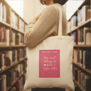 Bolsa Tote Trendy My Heart Pertence a Livros e Datas do Café