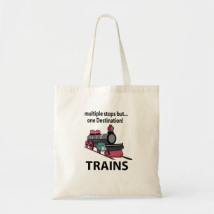 Bolsa Tote Trens com Múltiplas Paradas, mas um Único Destino