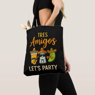 Bolsa Tote Tres Amigos Tequila Salt Limão Cinco De Mayo