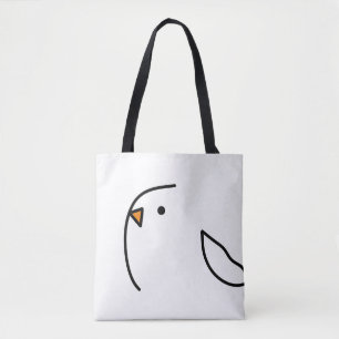 Bolsa Tote Três aves no arame