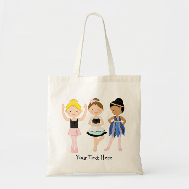 Bolsa Tote Três bailarinas pequenas (Frente)